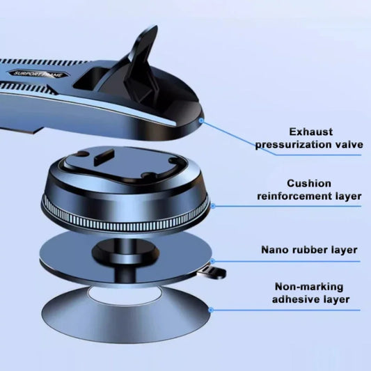 Support Téléphone Voiture Suction Pro - Rotation 360°