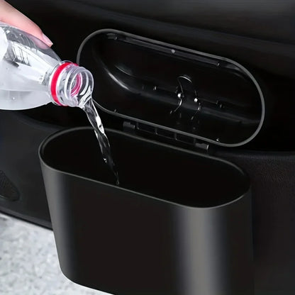 Mini Poubelle de Voiture Étanche avec Couvercle Push