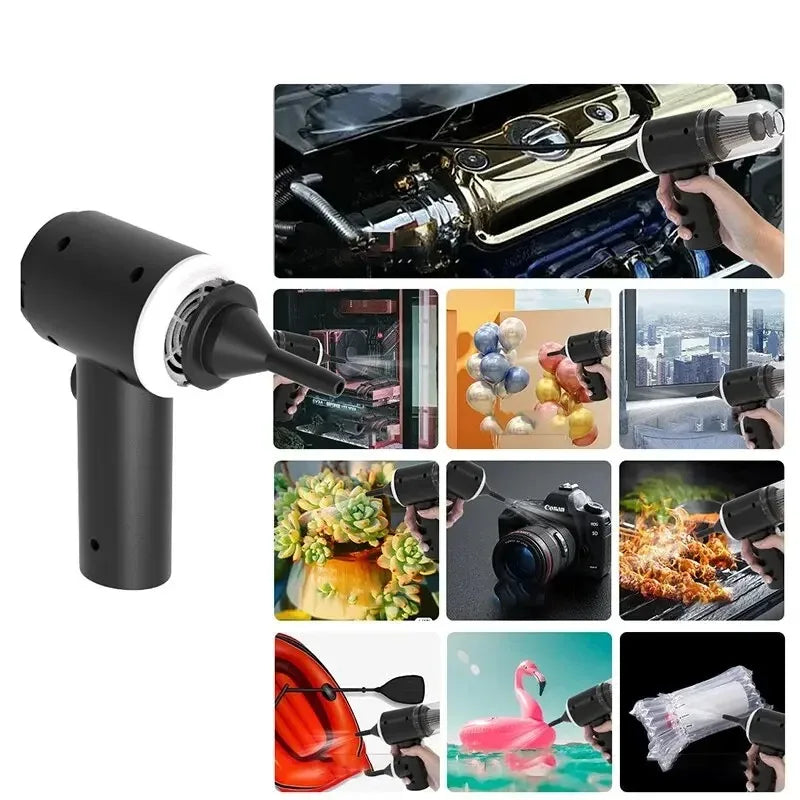Mini Aspirateur de Voiture Sans Fil – Puissant & Rechargeable USB