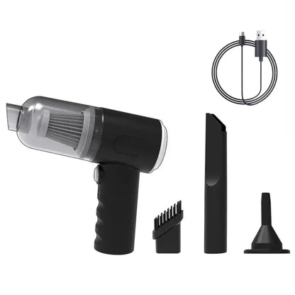 Mini Aspirateur de Voiture Sans Fil – Puissant & Rechargeable USB