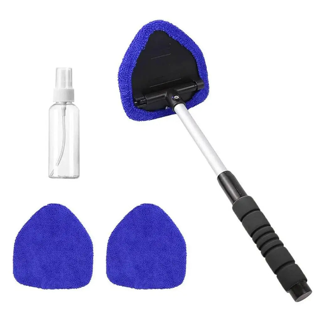 Brosse Télescopique Nettoyage Pare-Brise & Vitres Auto – Microfibre 3-en-1