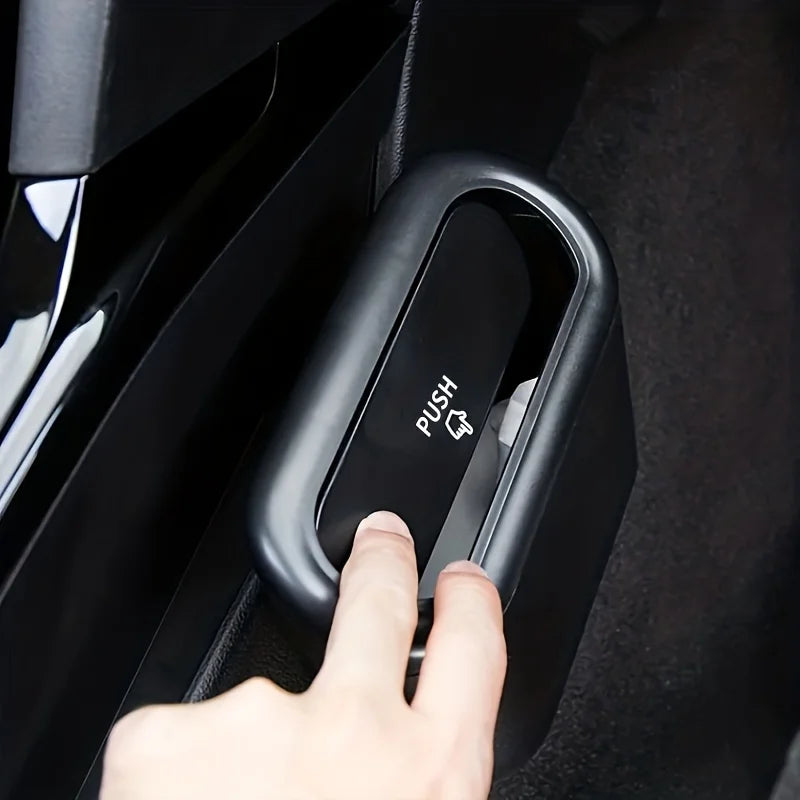 Mini Poubelle de Voiture Étanche avec Couvercle Push