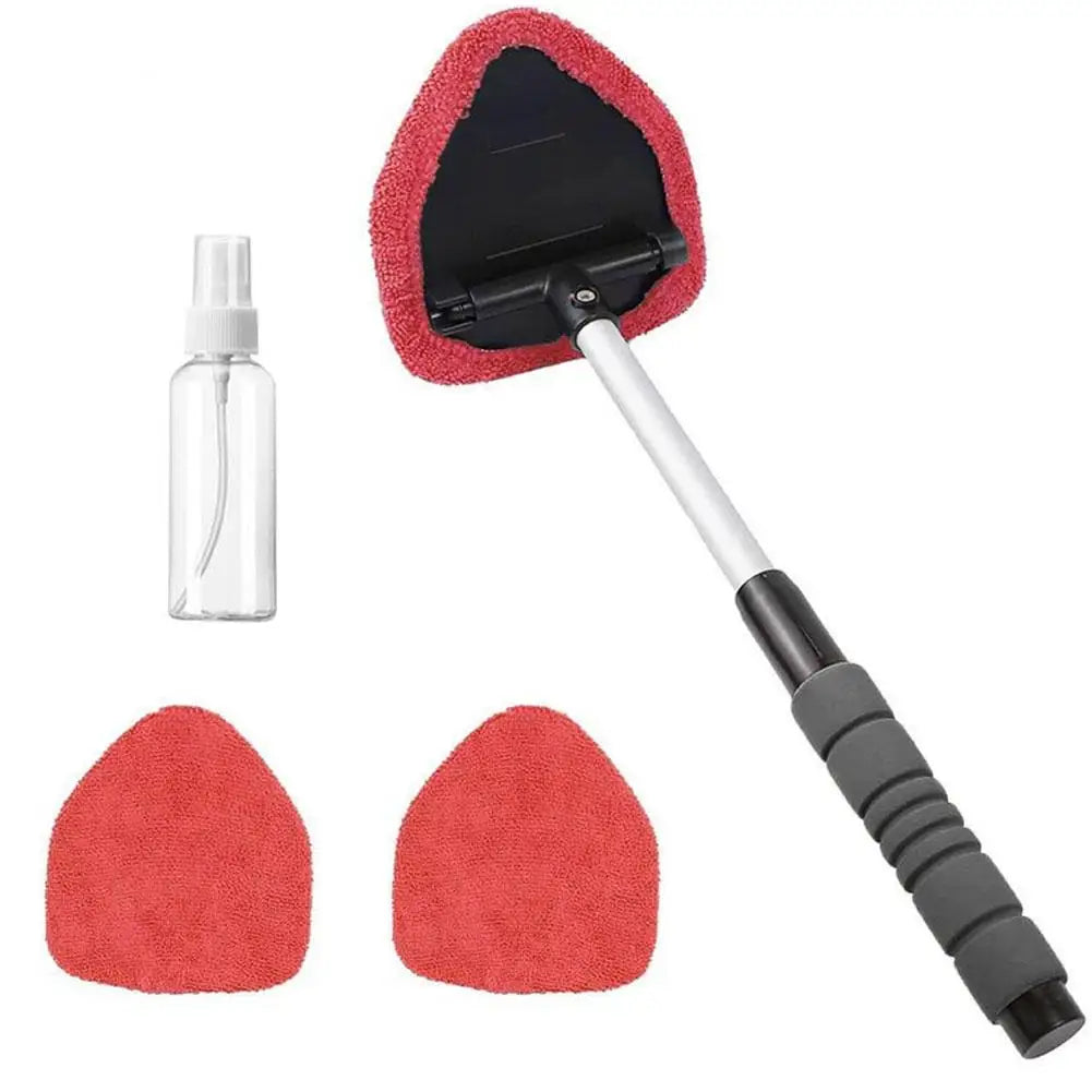 Brosse Télescopique Nettoyage Pare-Brise & Vitres Auto – Microfibre 3-en-1