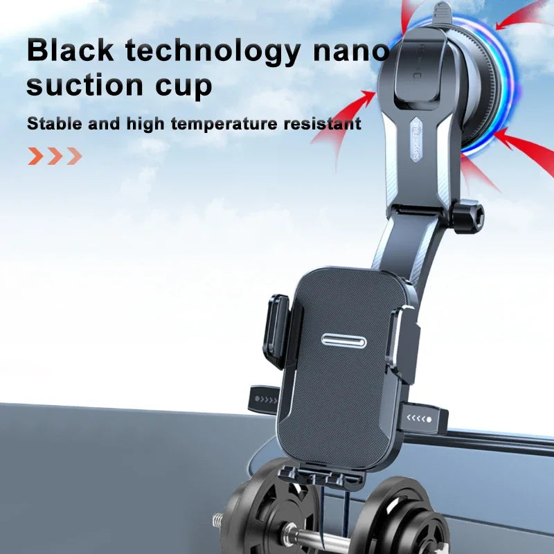Support Téléphone Voiture Suction Pro - Rotation 360°