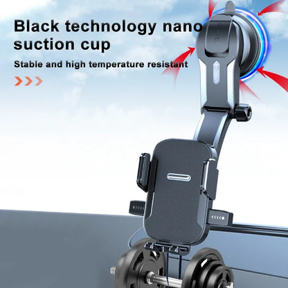 Support Téléphone Voiture Suction Pro - Rotation 360°