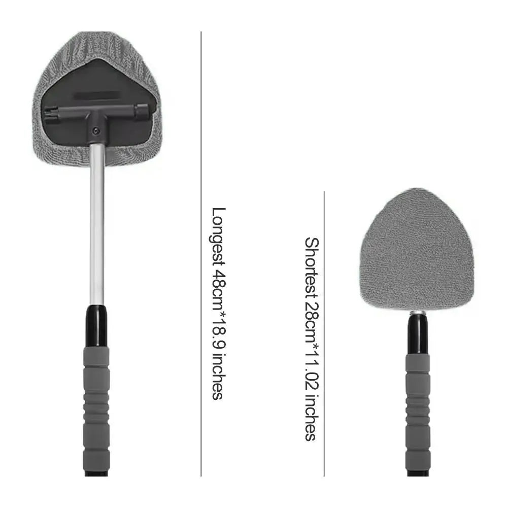 Brosse Télescopique Nettoyage Pare-Brise & Vitres Auto – Microfibre 3-en-1