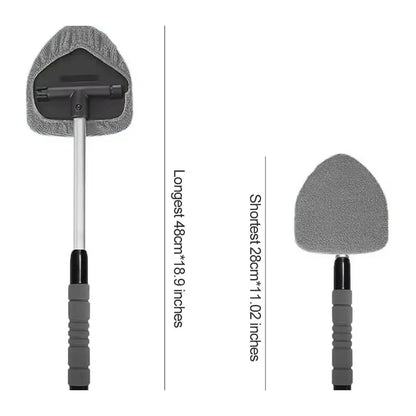 Brosse Télescopique Nettoyage Pare-Brise & Vitres Auto – Microfibre 3-en-1