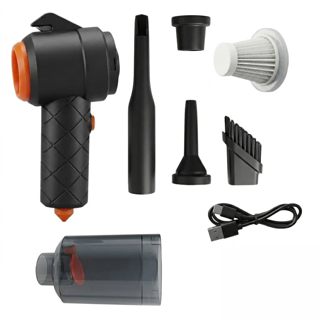 Mini Aspirateur Sans Fil Portable Auto – Puissance & Compact 2-en-1