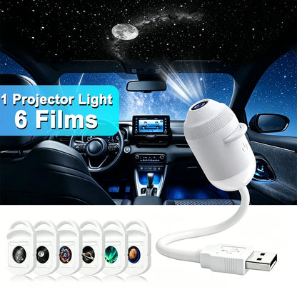 Mini Projecteur LED Ciel Étoilé Galaxy USB – Éclairage Ambiance Voiture