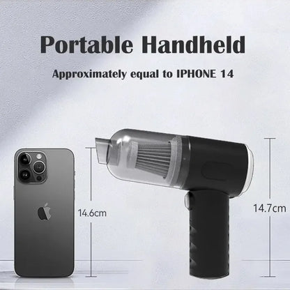 Mini Aspirateur de Voiture Sans Fil – Puissant & Rechargeable USB