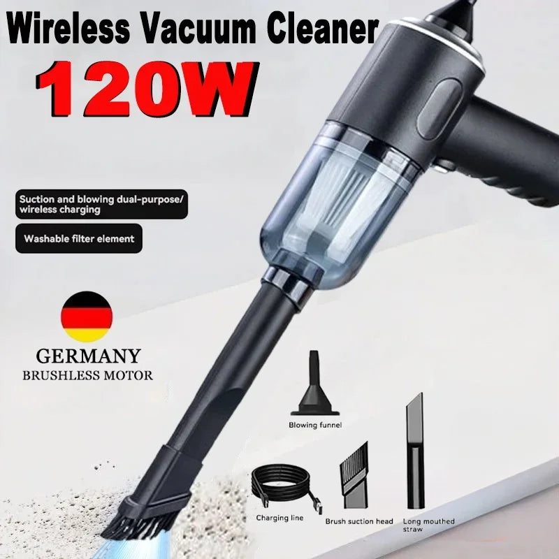 Mini Aspirateur de Voiture Sans Fil – Puissant & Rechargeable USB