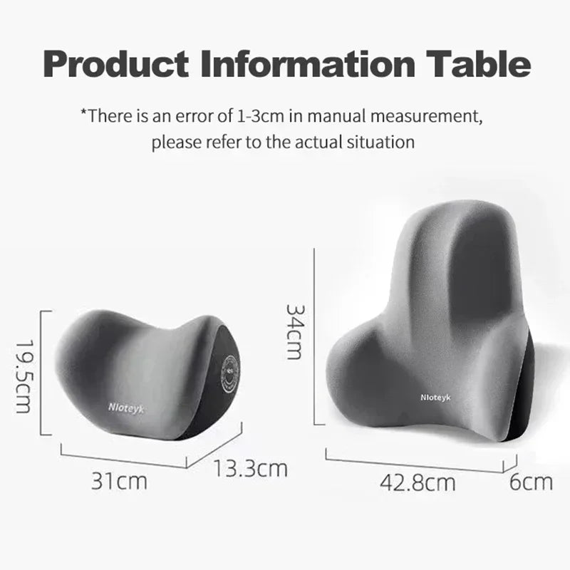 Coussin Lombaire Ergonomique Auto en Mousse à Mémoire de Forme