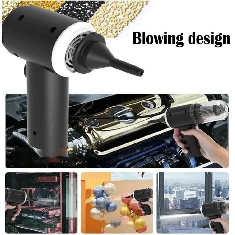 Mini Aspirateur de Voiture Sans Fil – Puissant & Rechargeable USB