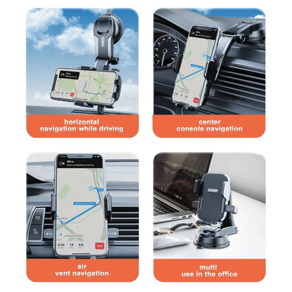 Support Téléphone Voiture Suction Pro - Rotation 360°